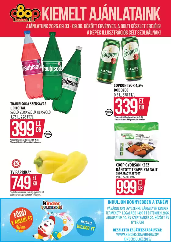 COOP Szolnok katalógus | COOP Szolnok újság érvényessége - 2026.09.06-ig | 2026-08-31T00:00:00.000Z - 2026-09-06T00:00:00.000Z