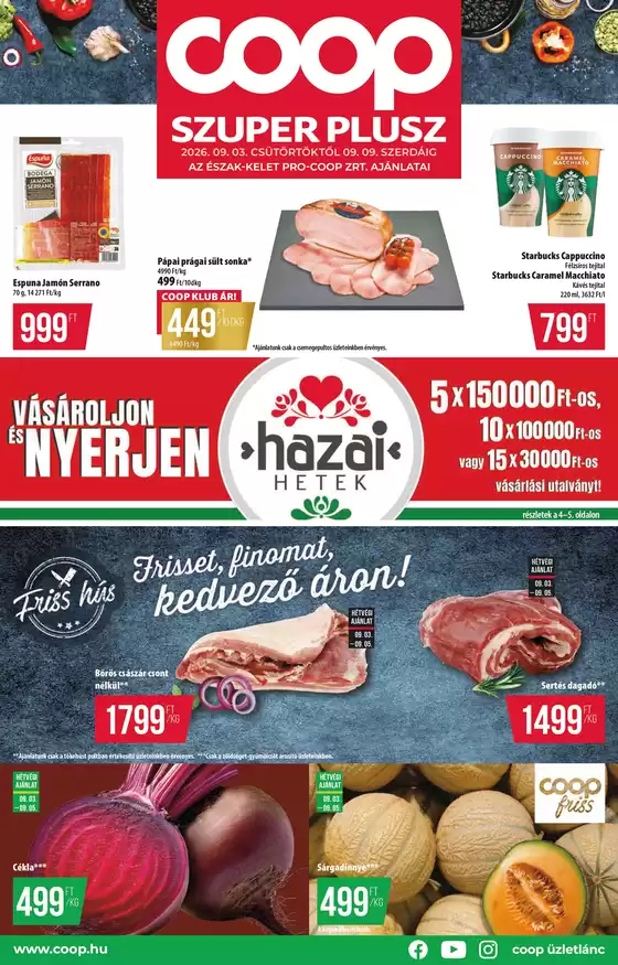 Coop katalógus | A legjobb ajánlataink Önnek | 2026-09-03T00:00:00.000Z - 2026-09-09T00:00:00.000Z