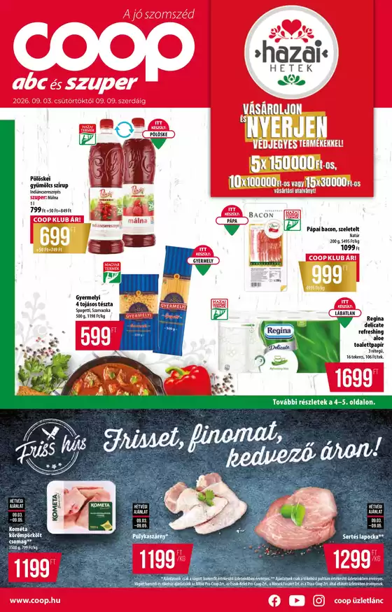 Coop katalógus | Coop országos szórólap szeptember 1. hét - Abc-Szuper | 2026-09-03T00:00:00.000Z - 2026-09-09T00:00:00.000Z