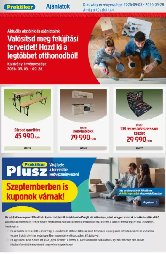 Praktiker katalógus | Praktiker akciós | 2026-09-03T00:00:00.000Z - 2026-09-28T00:00:00.000Z