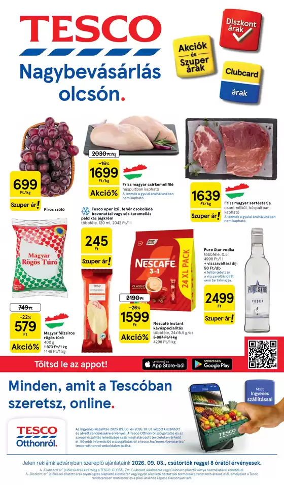 Tesco katalógus | Tesco újság érvényessége 2026.09.09-ig | 2026-09-03T00:00:00.000Z - 2026-09-09T00:00:00.000Z