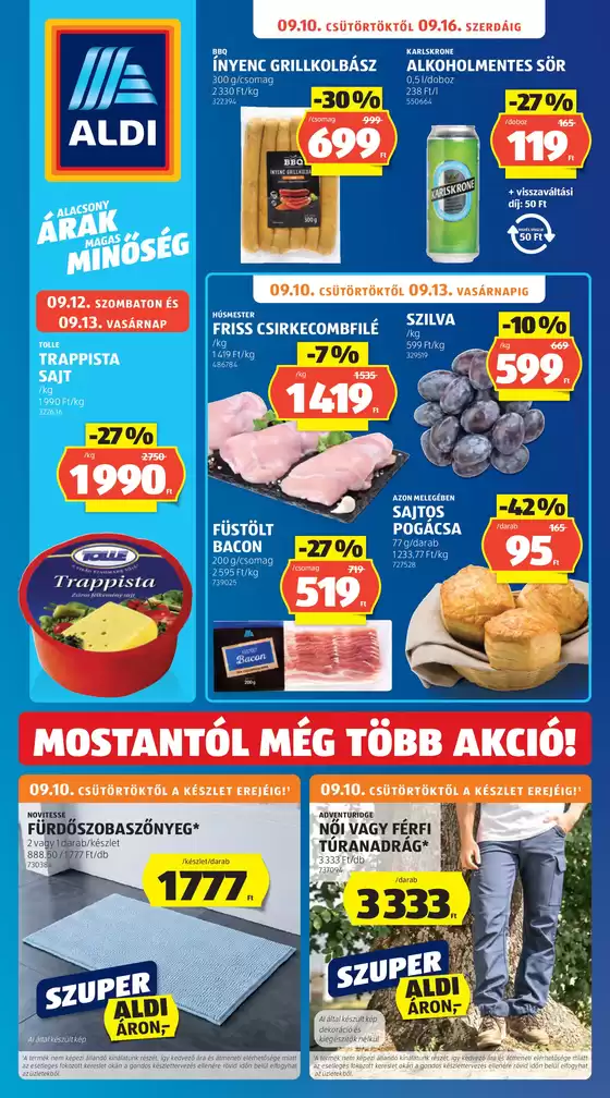 Aldi katalógus | Aldi újság érvényessége 2026.09.12-ig | 2026-09-05T00:00:00.000Z - 2026-09-12T00:00:00.000Z