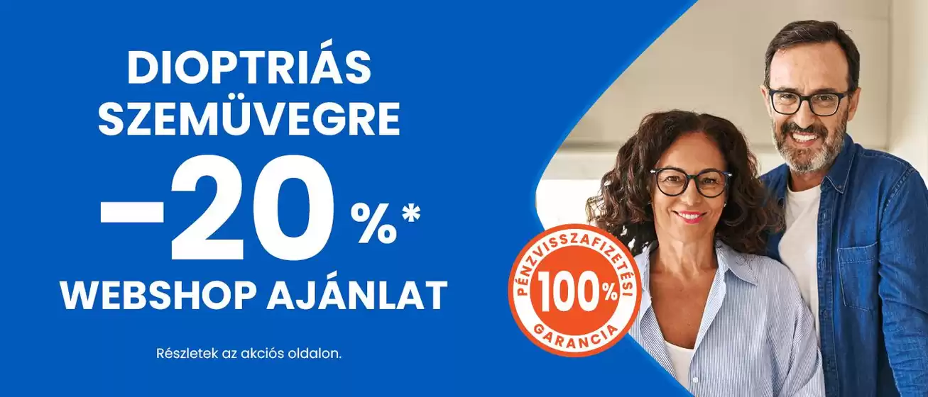 Ofotert katalógus, Kistelek | Komplett szemüveg pénzvisszafizetési garanciával | 2026-09-05T00:00:00.000Z - 2026-09-19T00:00:00.000Z