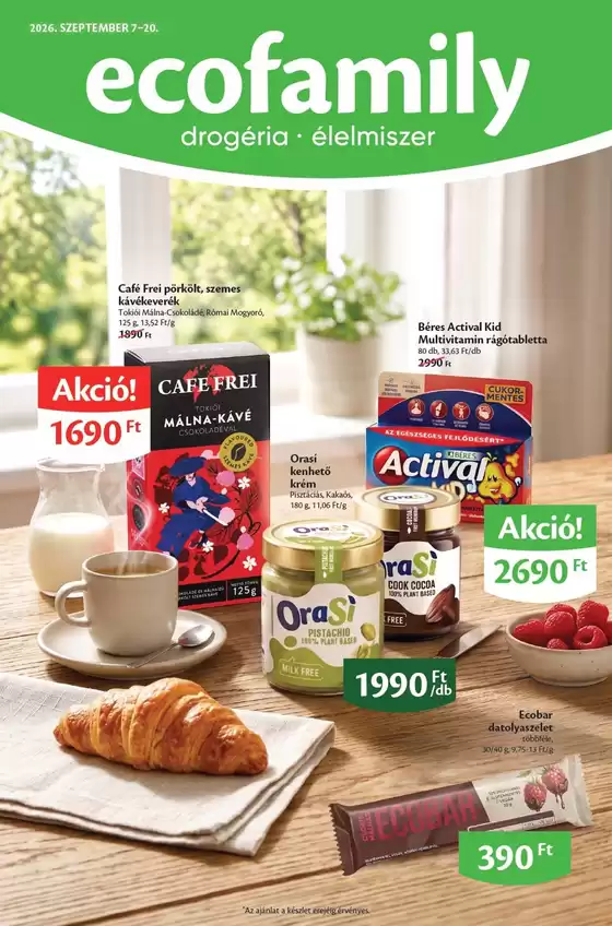 Eco Family katalógus, Kistelek | Ecofamily Online katalógus | 2026-09-07T00:00:00.000Z - 2026-09-20T00:00:00.000Z