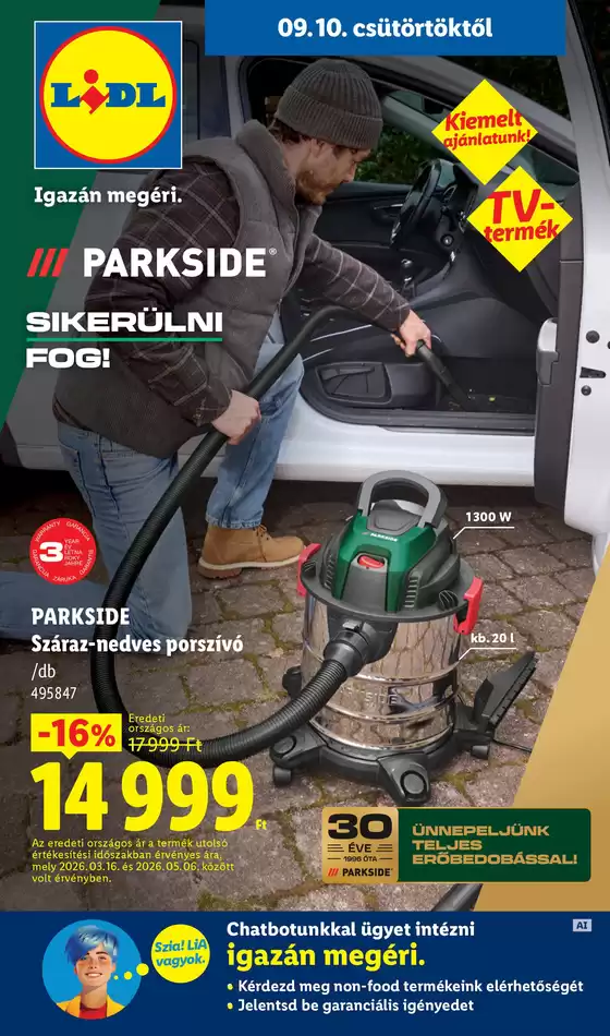 Lidl katalógus, Kistelek | Nonfood kínálatunk - 37. hét | 2026-09-10T00:00:00.000Z - 2026-09-16T00:00:00.000Z