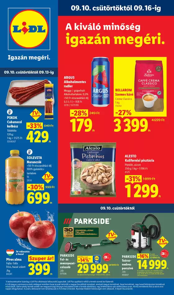 Lidl katalógus, Kistelek | Akciós újság 37. hét | 2026-09-10T00:00:00.000Z - 2026-09-16T00:00:00.000Z