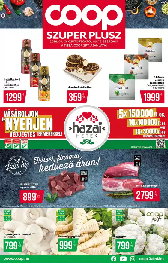 Coop katalógus | Fedezze fel a vonzó ajánlatokat | 2026-09-10T00:00:00.000Z - 2026-09-16T00:00:00.000Z