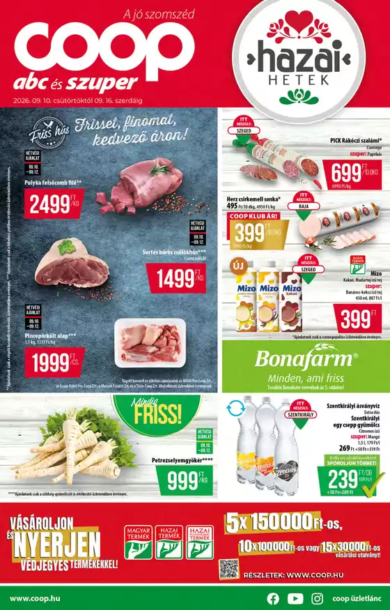 Coop katalógus | Coop országos szórólap szeptember 2. hét - Abc-Szuper | 2026-09-10T00:00:00.000Z - 2026-09-16T00:00:00.000Z
