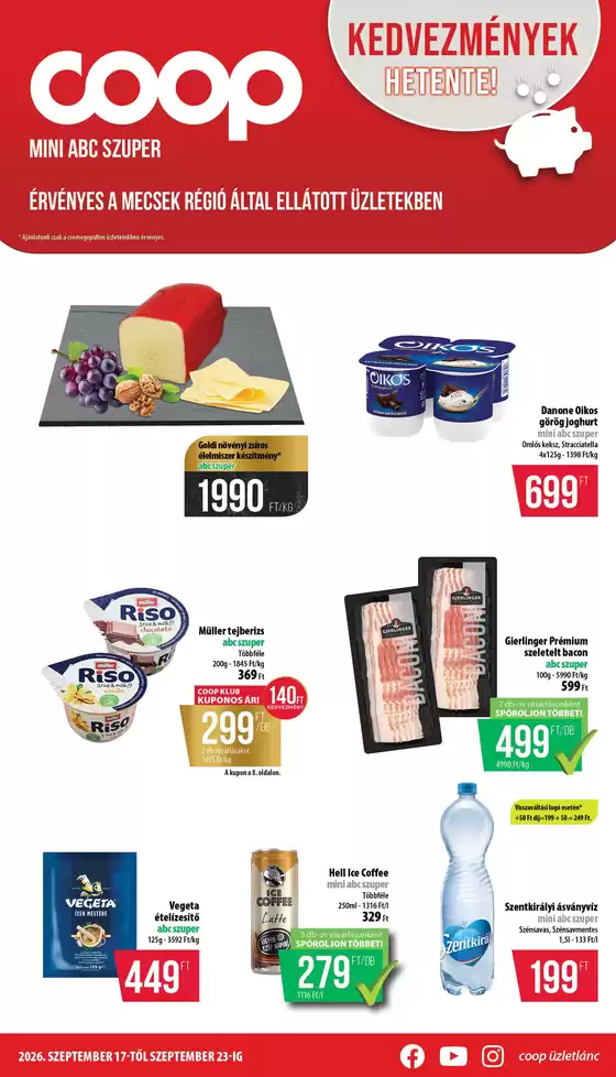 Coop katalógus, Budaörs | Coop regionális szórólap szeptember 3. hét - Mecsek | 2026-09-17T00:00:00.000Z - 2026-09-23T00:00:00.000Z