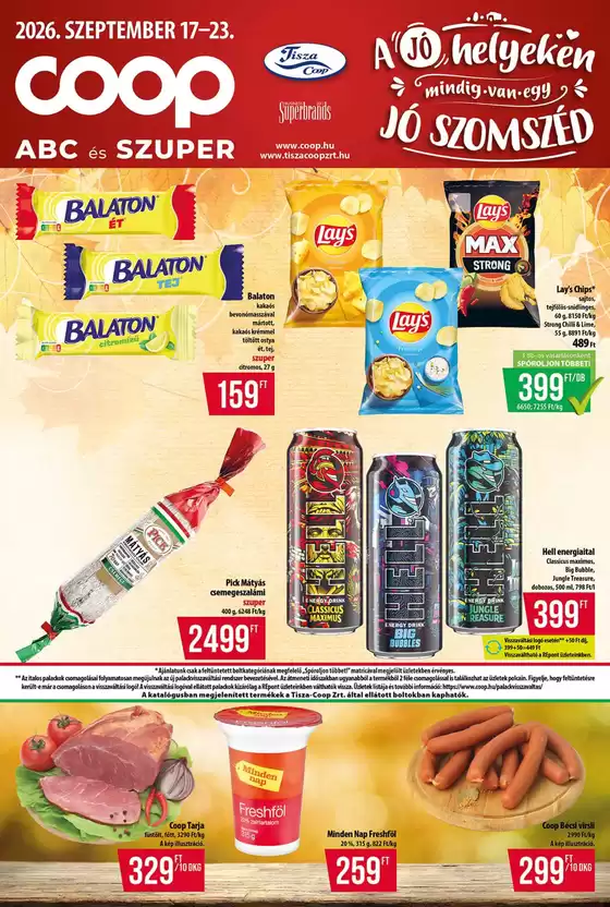 Coop katalógus, Budaörs | Exkluzív ajánlatok ügyfeleinknek | 2026-09-17T00:00:00.000Z - 2026-09-23T00:00:00.000Z