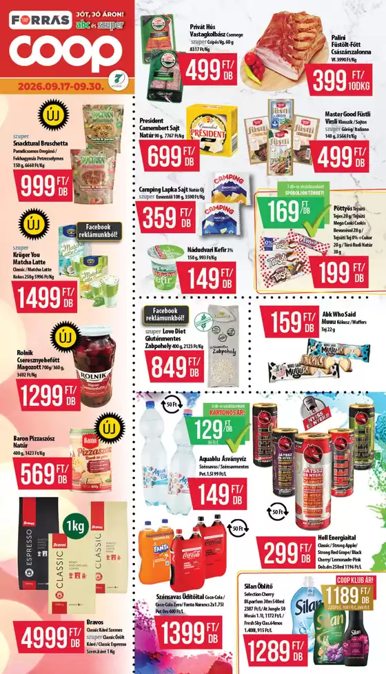 Coop katalógus, Martfű | Ajánlatok kedvezményvadászoknak | 2026-09-17T00:00:00.000Z - 2026-09-30T00:00:00.000Z