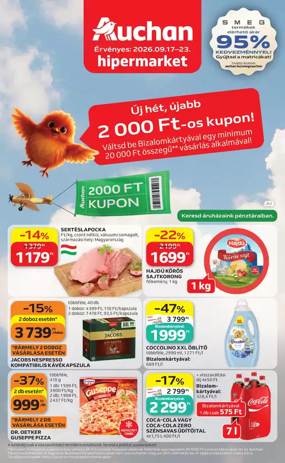 Auchan katalógus, Kisbér | Auchan újság érvényessége 2026.09.23-ig | 2026-09-17T00:00:00.000Z - 2026-09-23T00:00:00.000Z