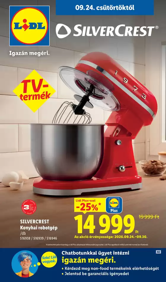 Lidl katalógus, Nagykanizsa | Nonfood kínálatunk - 39. hét | 2026-09-24T00:00:00.000Z - 2026-09-30T00:00:00.000Z