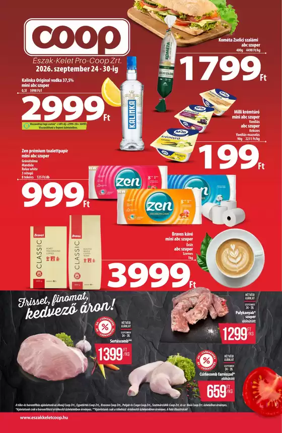 Coop katalógus | Csúcsajánlatok a takarékosoknak | 2026-09-24T00:00:00.000Z - 2026-09-30T00:00:00.000Z