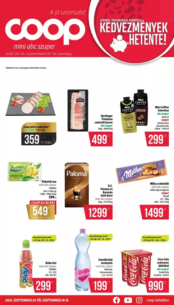 Coop katalógus | Exkluzív ajánlatok és akciók | 2026-09-24T00:00:00.000Z - 2026-09-30T00:00:00.000Z