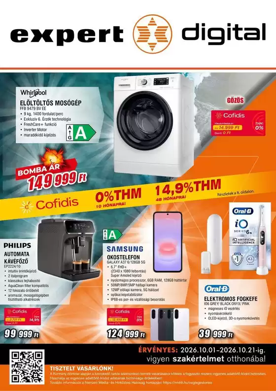 Expert Electro katalógus, Miskolc | Expert Electro akciós | 2026-10-01T00:00:00.000Z - 2026-10-21T00:00:00.000Z