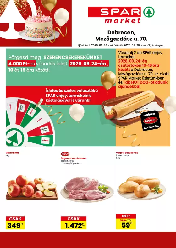 Spar katalógus, Debrecen | Aktuális akciók és ajánlatok | 2026-09-24T00:00:00.000Z - 2026-09-30T00:00:00.000Z