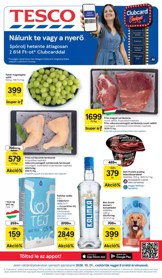 Tesco katalógus, Vác | Tesco újság érvényessége 2026.10.07-ig | 2026-10-01T00:00:00.000Z - 2026-10-07T00:00:00.000Z