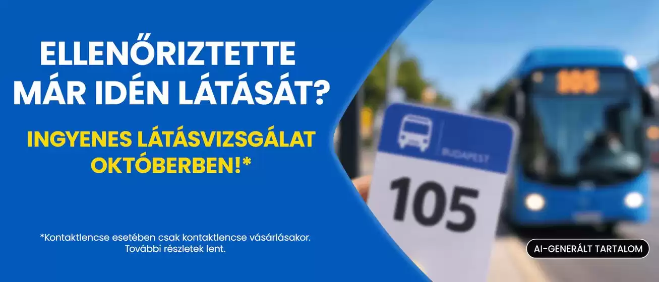Ofotert katalógus, Hajdúdorog | Ingyenes látásvizsgálat Októberben akció | 2026-10-01T00:00:00.000Z - 2026-10-31T00:00:00.000Z
