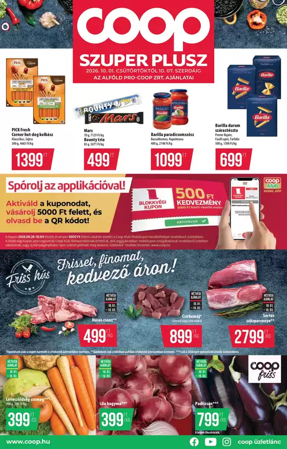 Coop katalógus, Szeged | A legjobb akcióink | 2026-10-01T00:00:00.000Z - 2026-10-07T00:00:00.000Z