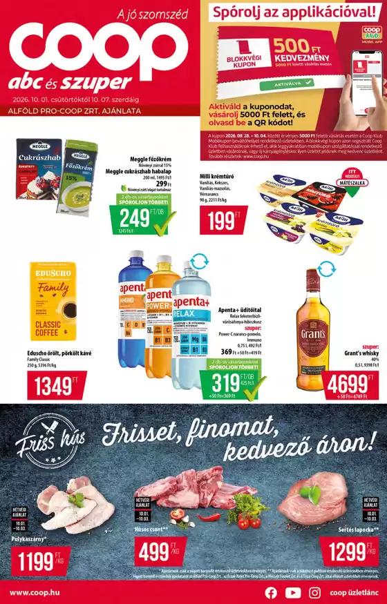 Coop katalógus, Szeged | Coop akciós | 2026-10-01T00:00:00.000Z - 2026-10-07T00:00:00.000Z