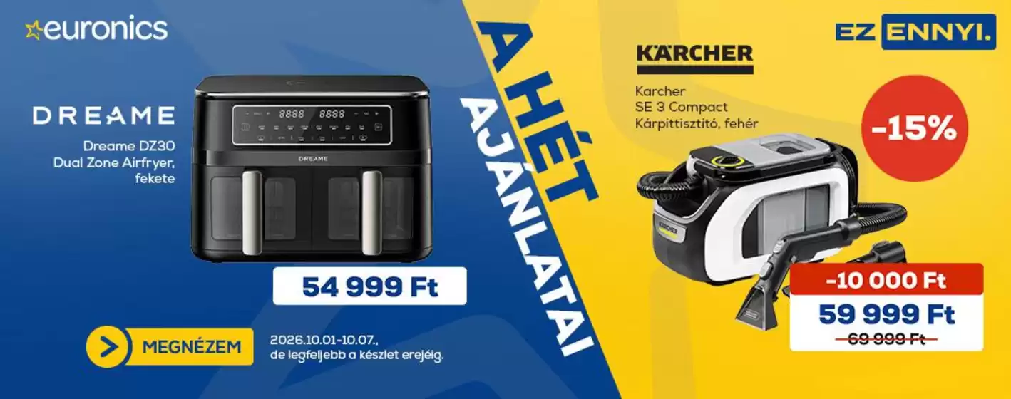 Euronics katalógus | Euronics akciós | 2026-10-01T00:00:00.000Z - 2026-10-07T00:00:00.000Z