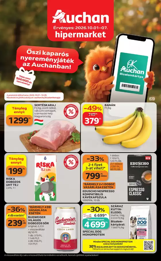 Auchan katalógus | Auchan újság érvényessége 2026.10.07-ig | 2026-10-01T00:00:00.000Z - 2026-10-07T00:00:00.000Z