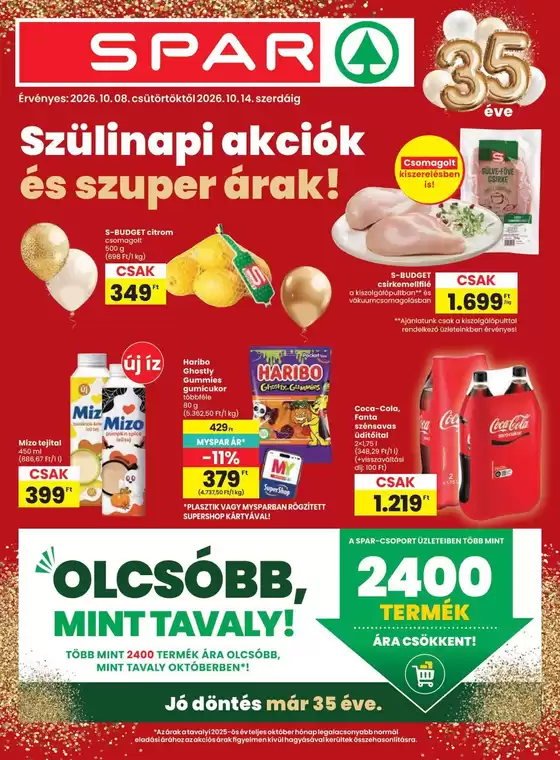 Spar katalógus, Sarkad | SPAR szórólap | 2026-10-01T00:00:00.000Z - 2026-10-07T00:00:00.000Z
