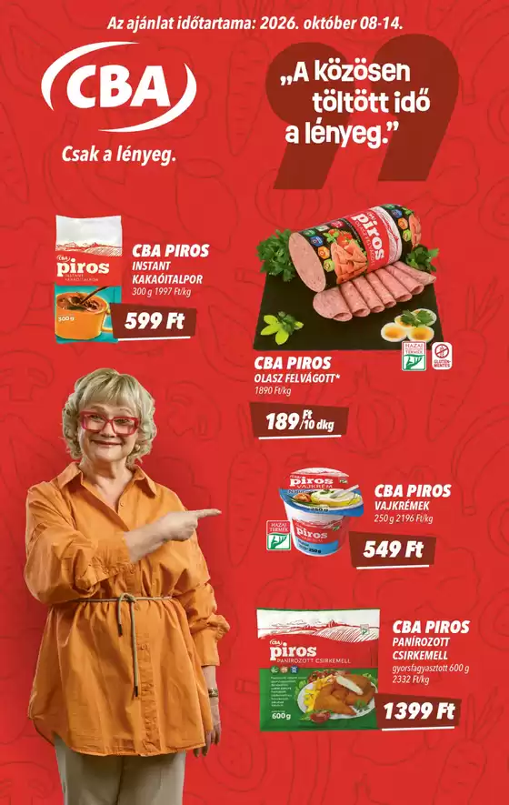 CBA katalógus, Nádudvar | Aktuális akciók és ajánlatok | 2026-10-05T00:00:00.000Z - 2026-10-19T00:00:00.000Z