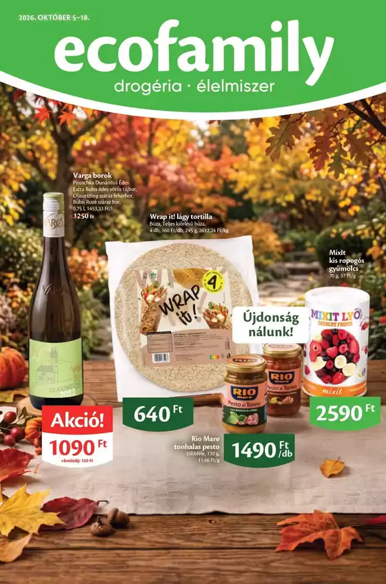 Eco Family katalógus, Balatonfüred | Ecofamily Online katalógus | 2026-10-05T00:00:00.000Z - 2026-10-18T00:00:00.000Z