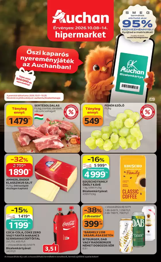 Auchan katalógus, Hajdúböszörmény | Auchan újság érvényessége 2026.10.14-ig | 2026-10-08T00:00:00.000Z - 2026-10-14T00:00:00.000Z