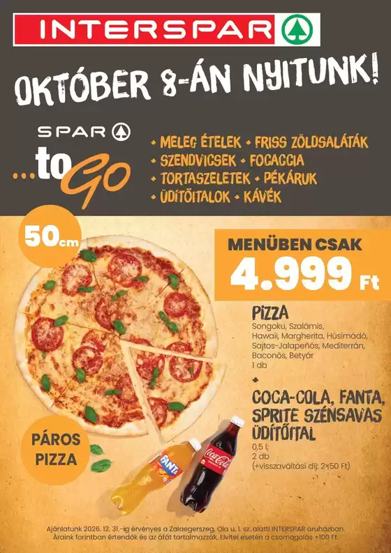 Interspar katalógus | INTERSPAR toGo Zalaegerszeg | 2026-10-08T00:00:00.000Z - 2026-10-22T00:00:00.000Z