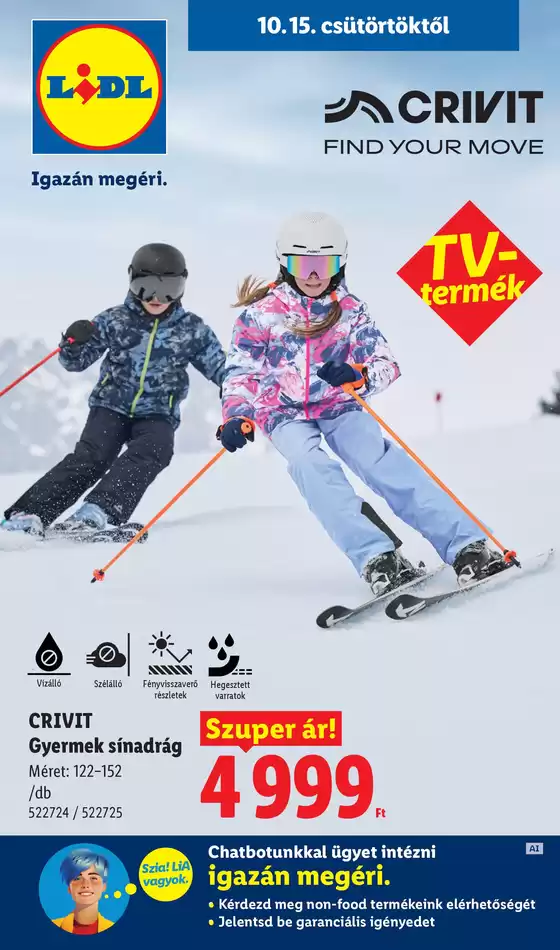 Lidl katalógus | Nonfood kínálatunk - 42. hét | 2026-10-15T00:00:00.000Z - 2026-10-21T00:00:00.000Z