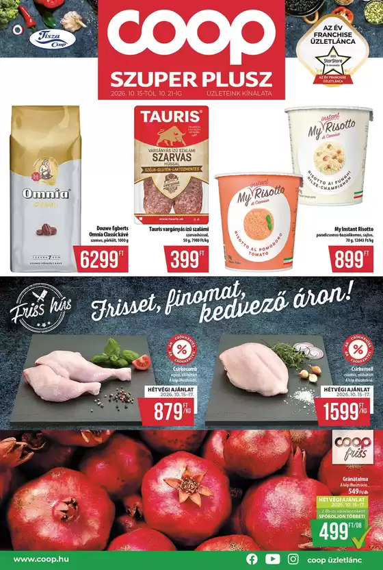 Coop katalógus | Takarítson meg most ajánlatainkkal | 2026-10-15T00:00:00.000Z - 2026-10-21T00:00:00.000Z