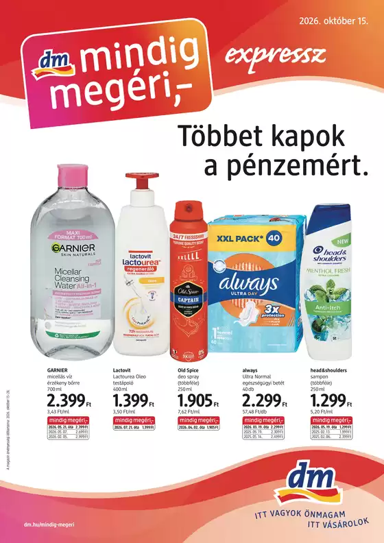 DM katalógus, Pécs | A legjobb akcióink | 2026-10-16T00:00:00.000Z - 2026-10-30T00:00:00.000Z
