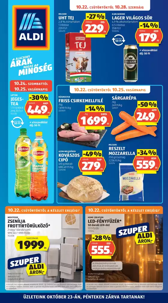 Aldi katalógus | Aldi újság érvényessége 2026.10.28-ig | 2026-10-17T00:00:00.000Z - 2026-10-24T00:00:00.000Z