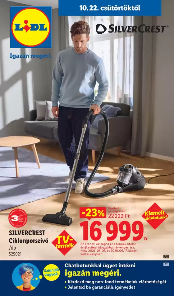 Lidl katalógus | Nonfood kínálatunk - 43. hét | 2026-10-22T00:00:00.000Z - 2026-10-28T00:00:00.000Z