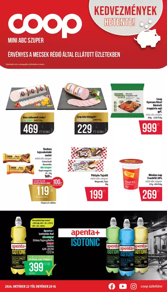 Coop katalógus, Tamási | Coop regionális szórólap október 4. hét - Mecsek | 2026-10-22T00:00:00.000Z - 2026-10-28T00:00:00.000Z