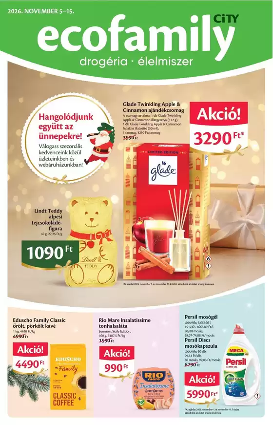 Eco Family katalógus, Kisvárda | Ecofamily City Akciós újság | 2026-11-01T00:00:00.000Z - 2026-11-15T00:00:00.000Z