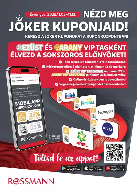 Rossmann katalógus | Takarítson meg most ajánlatainkkal | 2026-11-02T00:00:00.000Z - 2026-11-13T00:00:00.000Z