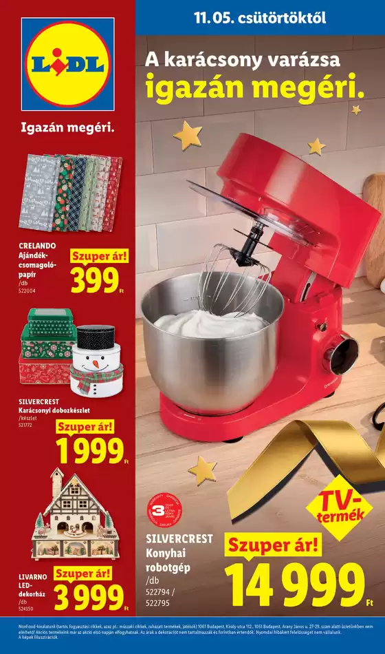 Lidl katalógus, Isaszeg | Dekoráció katalógus 45. hét | 2026-11-05T00:00:00.000Z - 2026-11-11T00:00:00.000Z