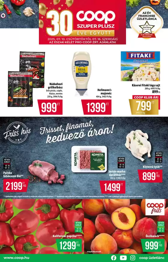 Coop katalógus, Miskolc | A legjobb ajánlataink Önnek | 2025-07-10T00:00:00.000Z - 2025-07-16T00:00:00.000Z