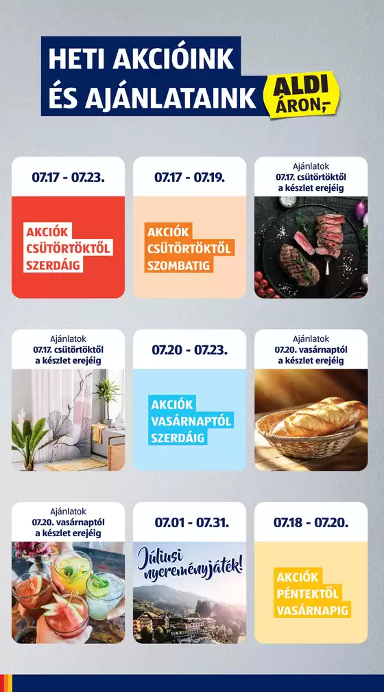 Következő heti ALDI akciós újság