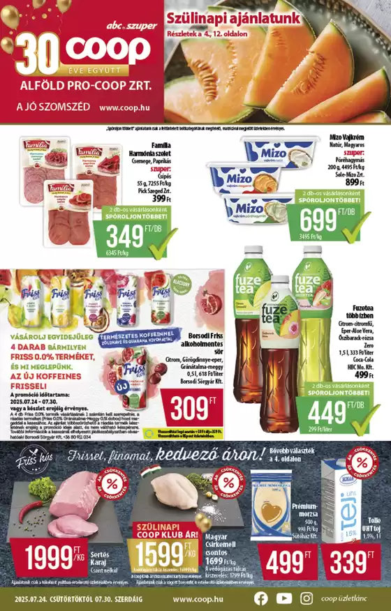 Coop regionális szórólap július 4. hét - Alföld