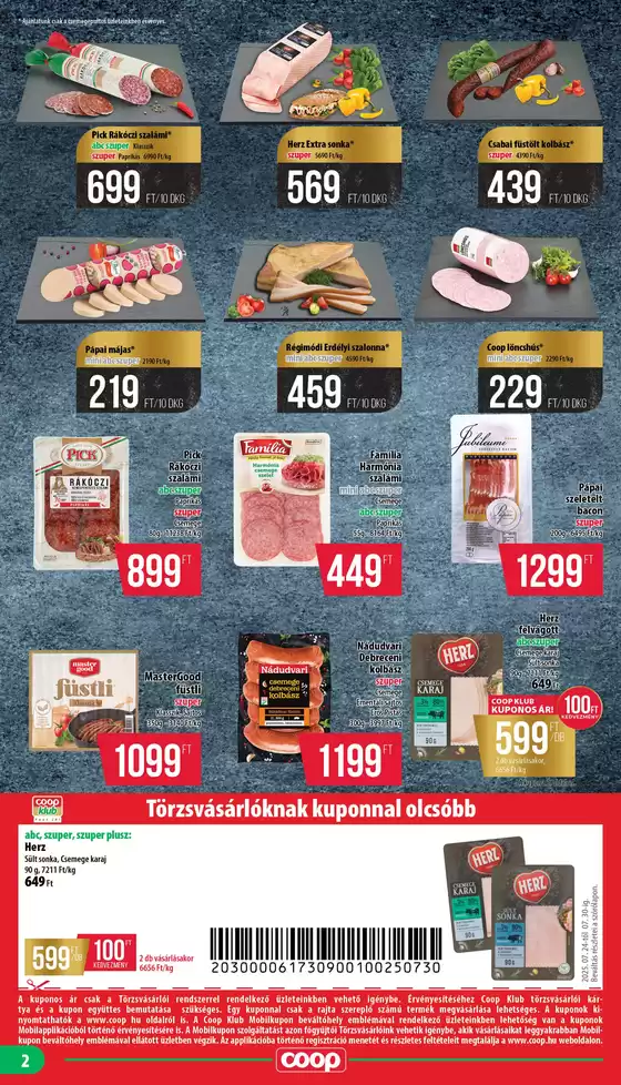 Coop regionális szórólap július 4. hét - Mecsek