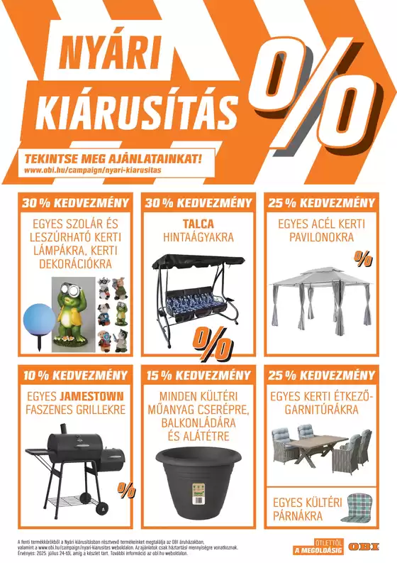 NYÁRI KIÁRUSÍTÁS