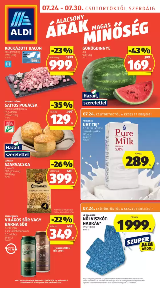 Következő heti ALDI akciós újság