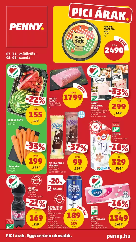 Széles választék az ajánlatokból