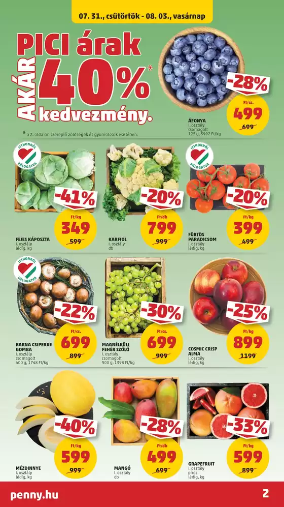 Széles választék az ajánlatokból