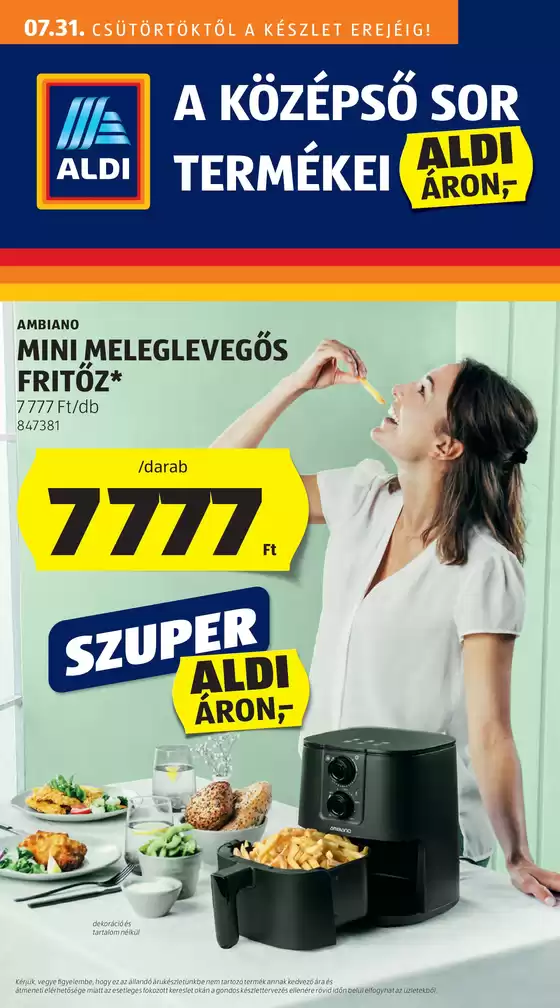 Aldi katalógus, Kisbér | Aktuális ajánlatok és akciók | 2025-07-27T00:00:00.000Z - 2025-07-31T00:00:00.000Z